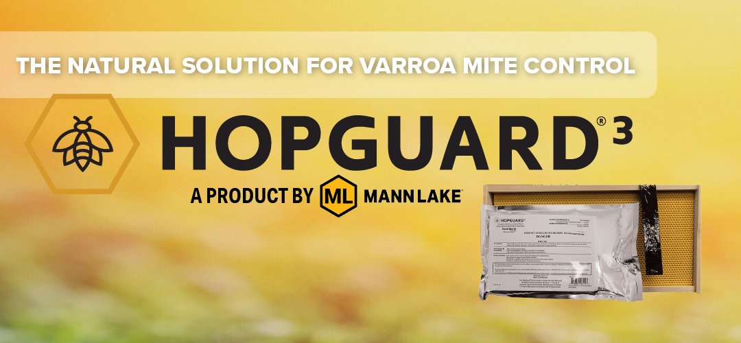 HopGuard 3 is a natural solution for varroa mite control  in your honey bee hives.